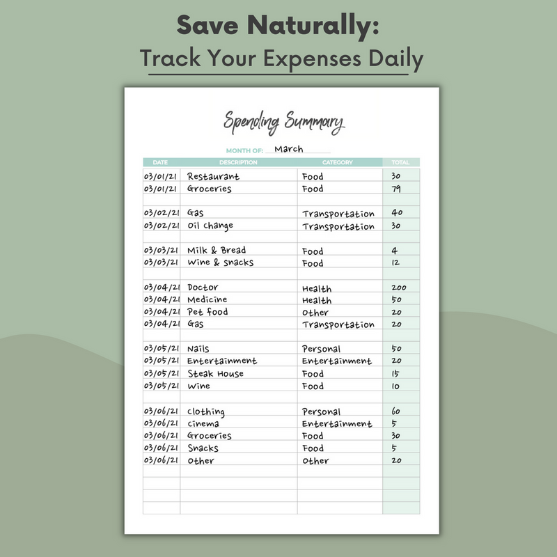 Abundance Budget Planner